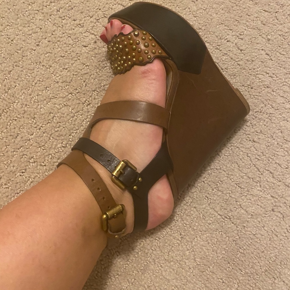 Etro platform wedge